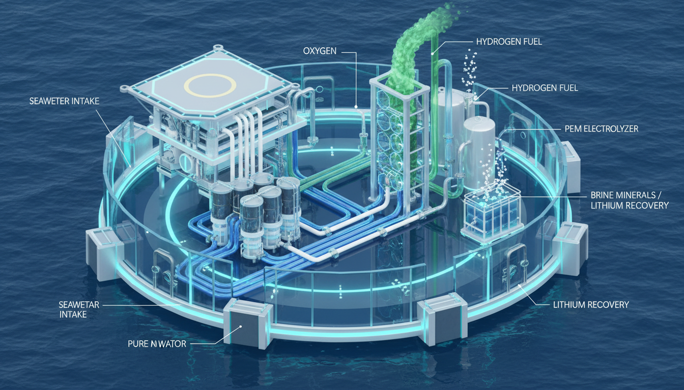 Production Rig - Hydrogen Platform Diagram